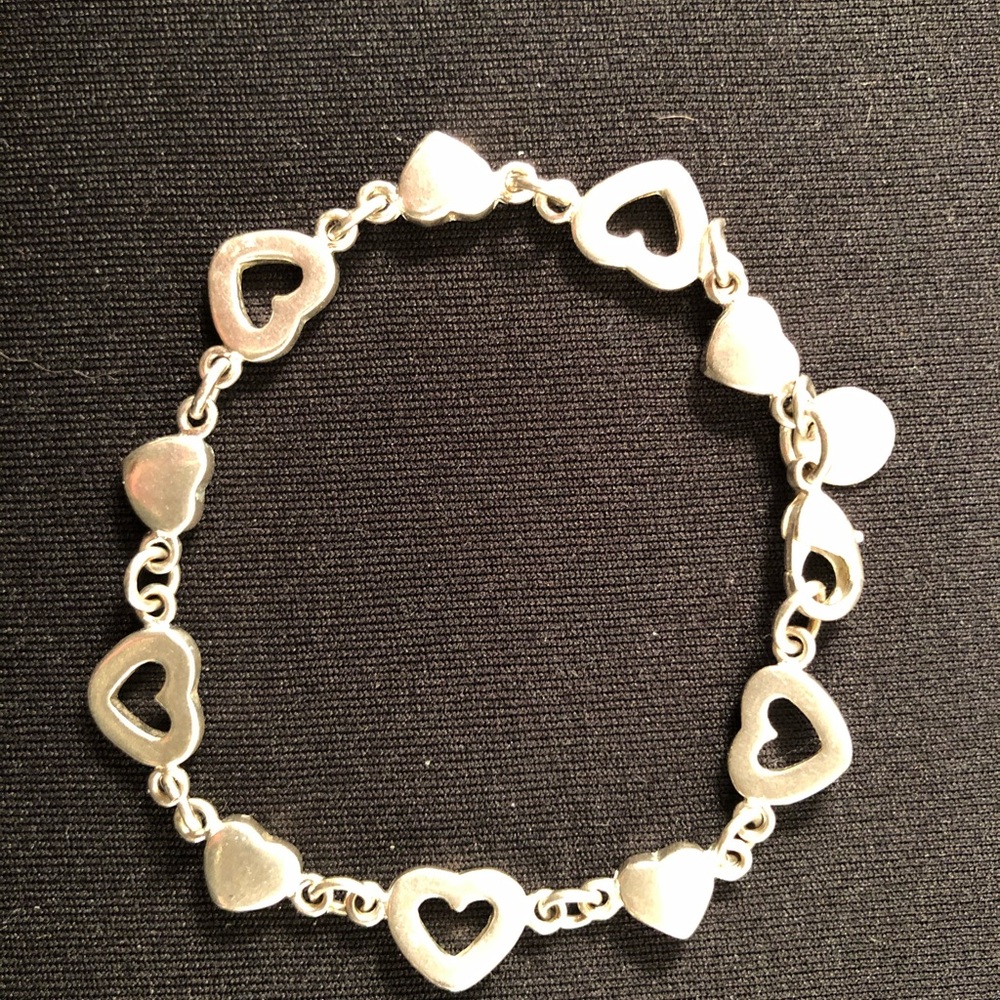 Silver 925 heart bracelet